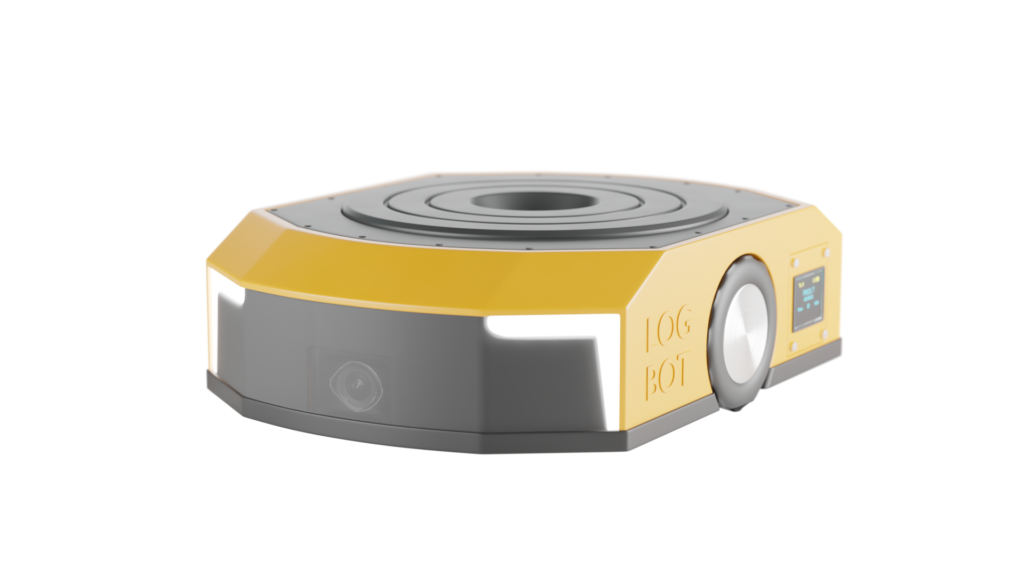 3D render of a logistic robot visualization