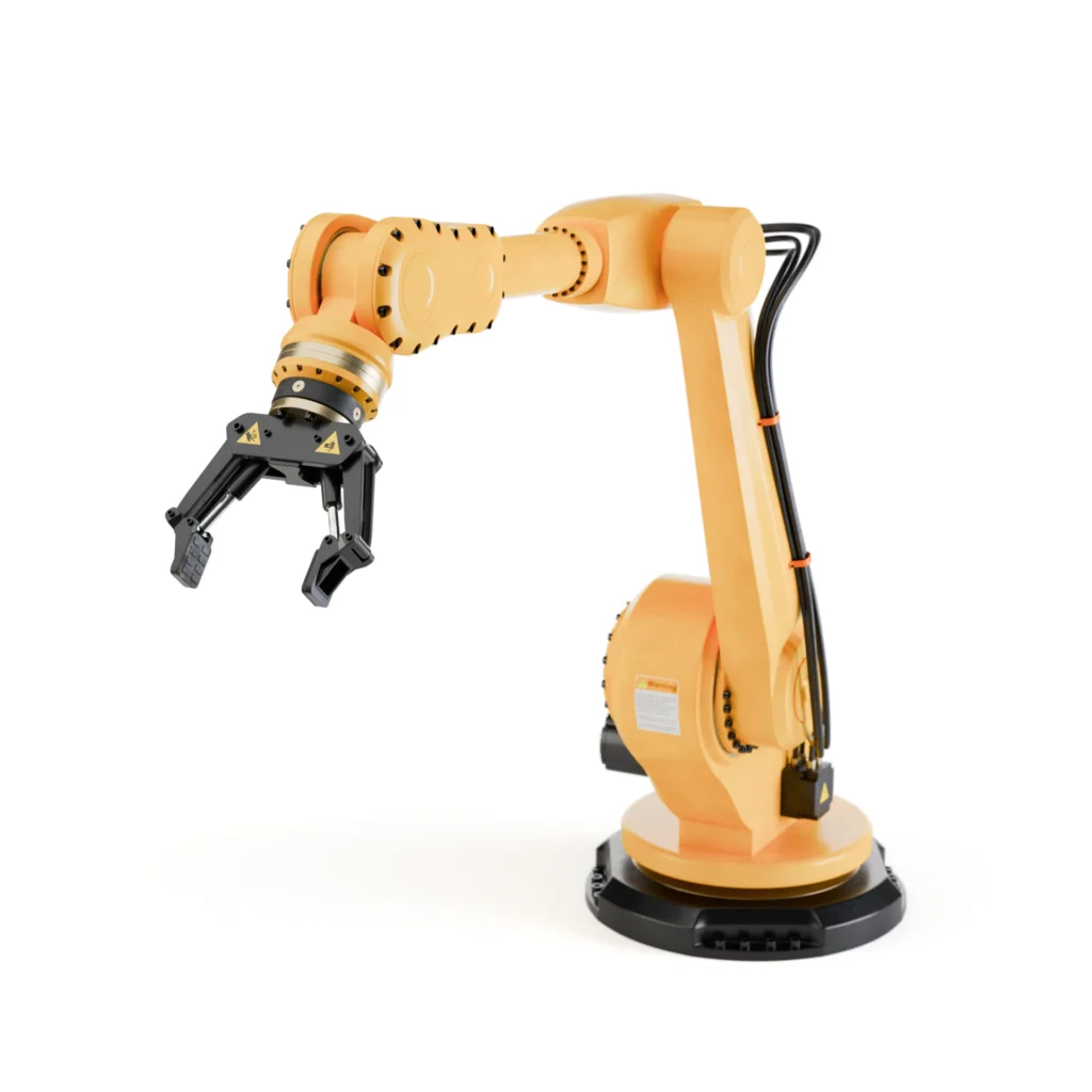 3D render of a robot arm visualization